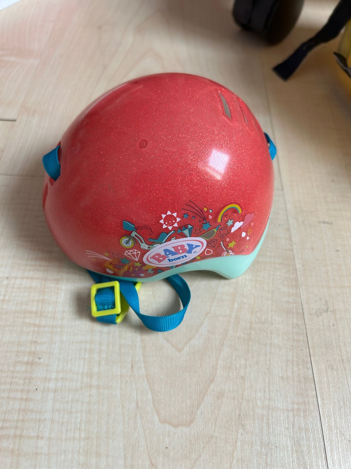 Baby Born Poppenhelm - Roze met Glitter, Ophalen, Zo goed als nieuw, Overige maten, Meisje