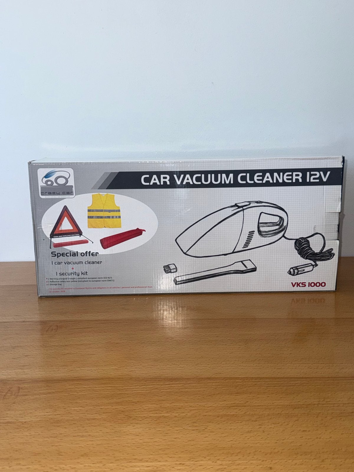 Auto Stofzuiger 12V VKS 1000 met Veiligheidskit, Ophalen of Verzenden, Nieuw