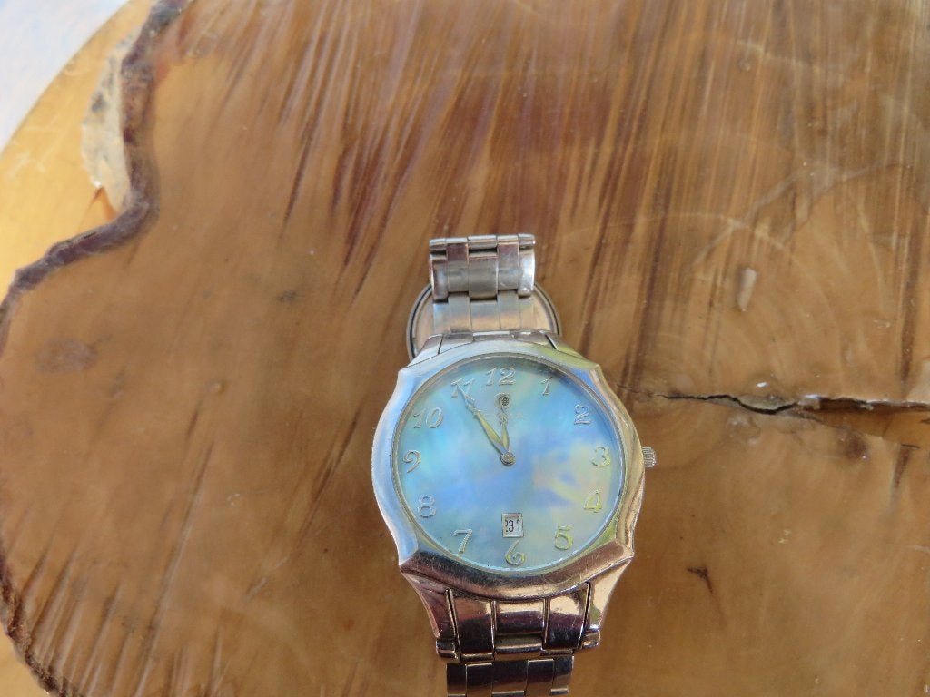 Horloge cyma 1862 Model  02-0382 sapphire crystal parelmoer, Overige merken, Overige materialen, Gebruikt, Polshorloge
