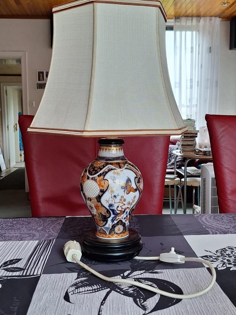 Kaiser Yokohama Tafellamp - Imari Stijl Vaas met Deksel, Ophalen of Verzenden