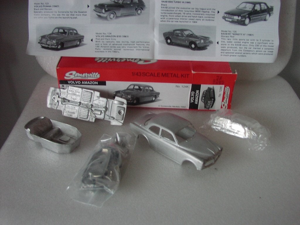 Volvo Amazon Somerville 1:43 scale metal kit in original box, Hobby en Vrije tijd, Modelauto's | 1:43, Verzenden, Nieuw, Auto