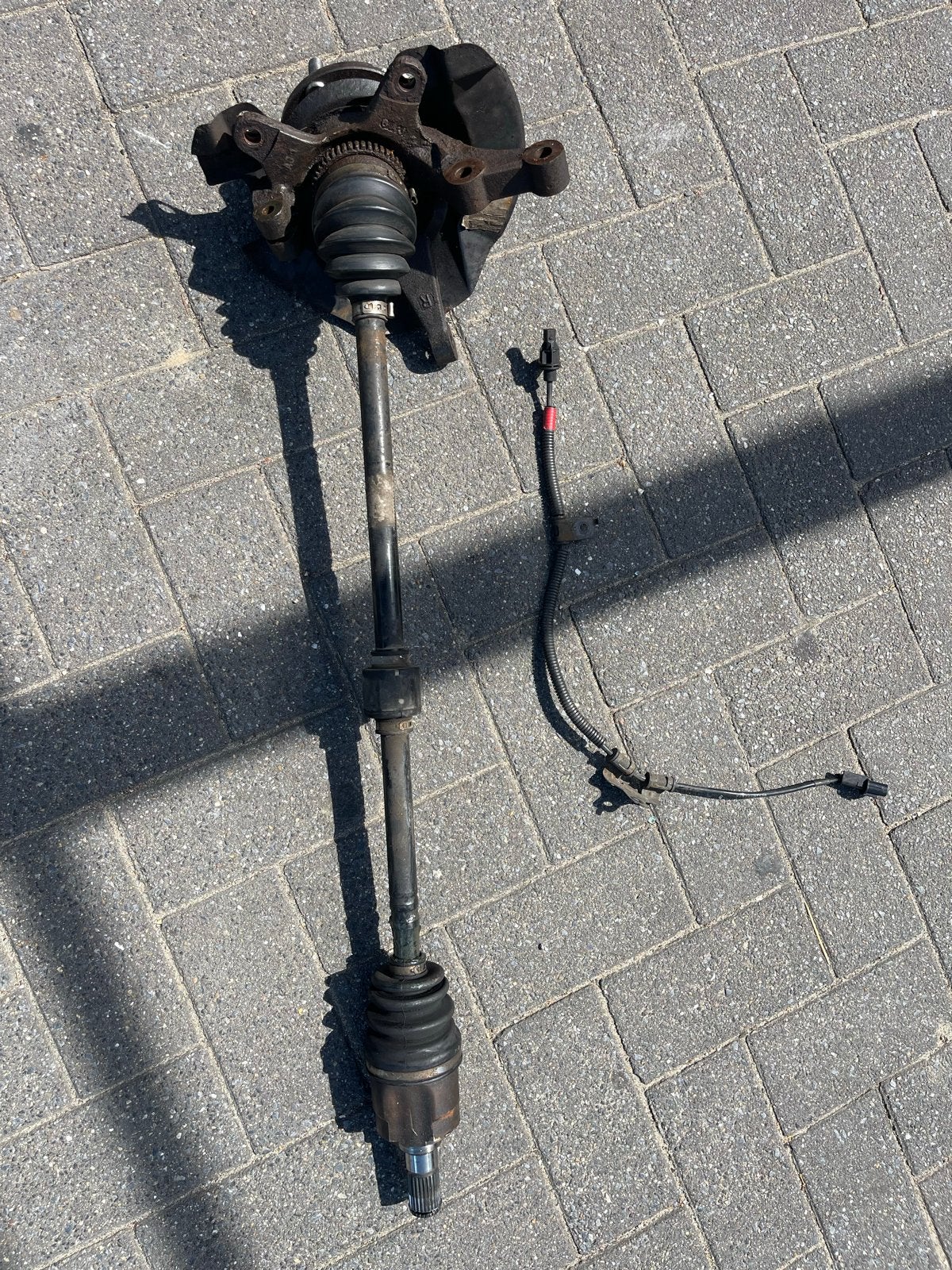 Aandrijfas met fusee en ABS sensor voor Kia Picanto 2007, Ophalen, Gebruikt, Kia