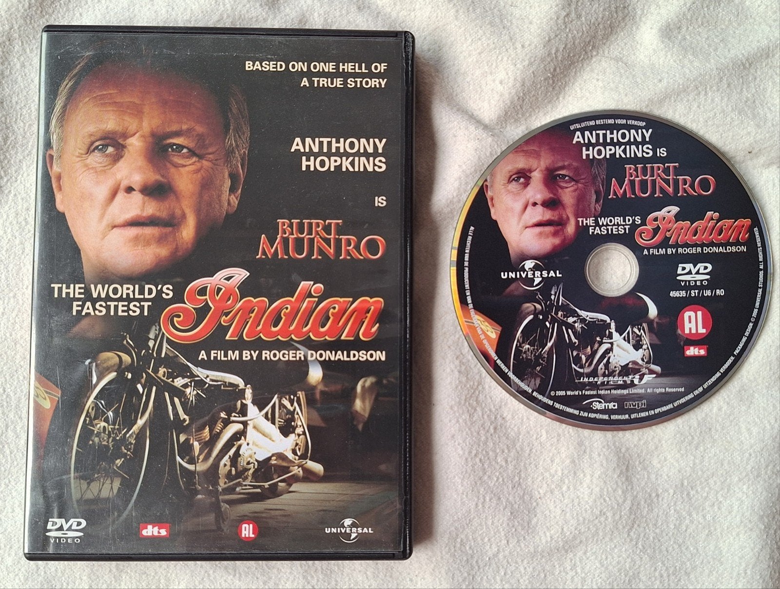 The World's Fastest Indian ( Donaldson ) met Anthony Hopkins, Cd's en Dvd's, Dvd's | Drama, Engels, Waargebeurd drama, Alle leeftijden
