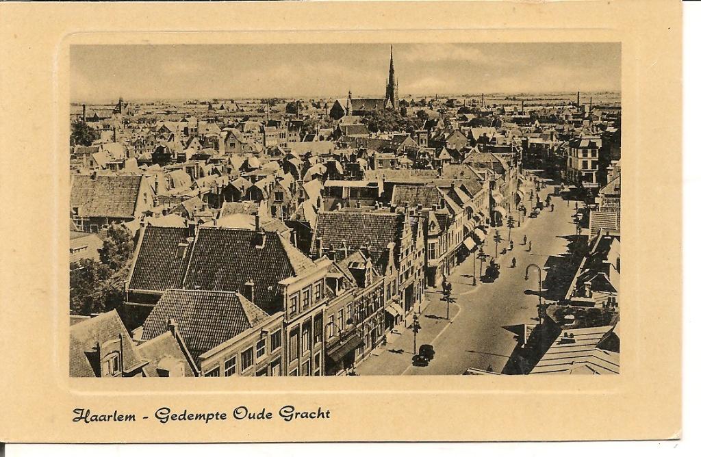 Haarlem Gedempte Oude Gracht., Ophalen of Verzenden, 1940 tot 1960, Ongelopen, Noord-Holland