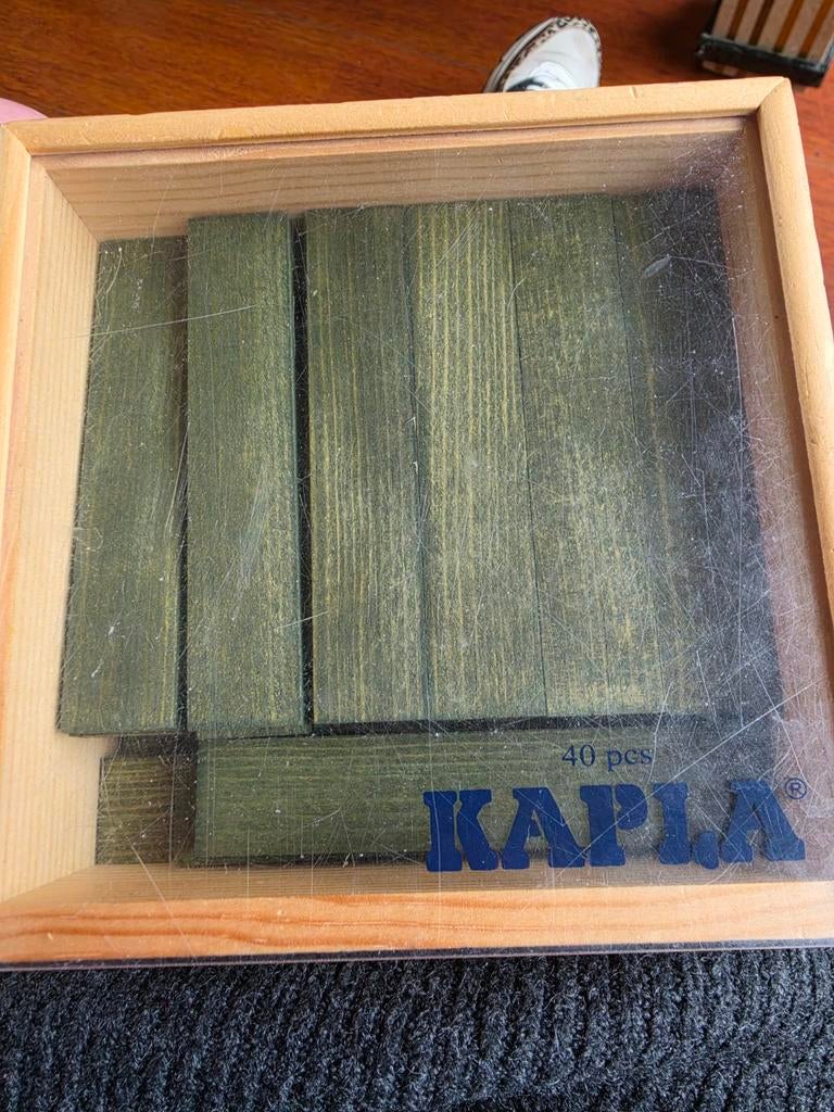 Kapla bouwplankjes - 40 stuks - Groen, Kinderen en Baby's, Speelgoed | Bouwstenen, Gebruikt, Overige merken, Ophalen of Verzenden