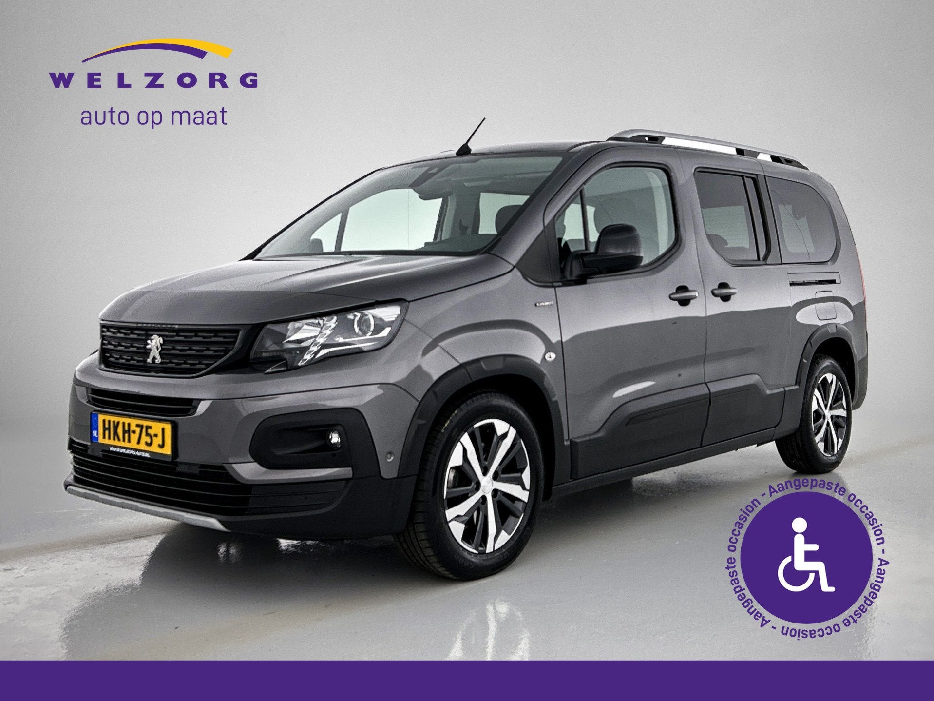 Peugeot Rifter Long 1.2 Puretech Long GT-Line Direct leverba, Auto's, 12 maanden, Stof, Gebruikt, Euro 6