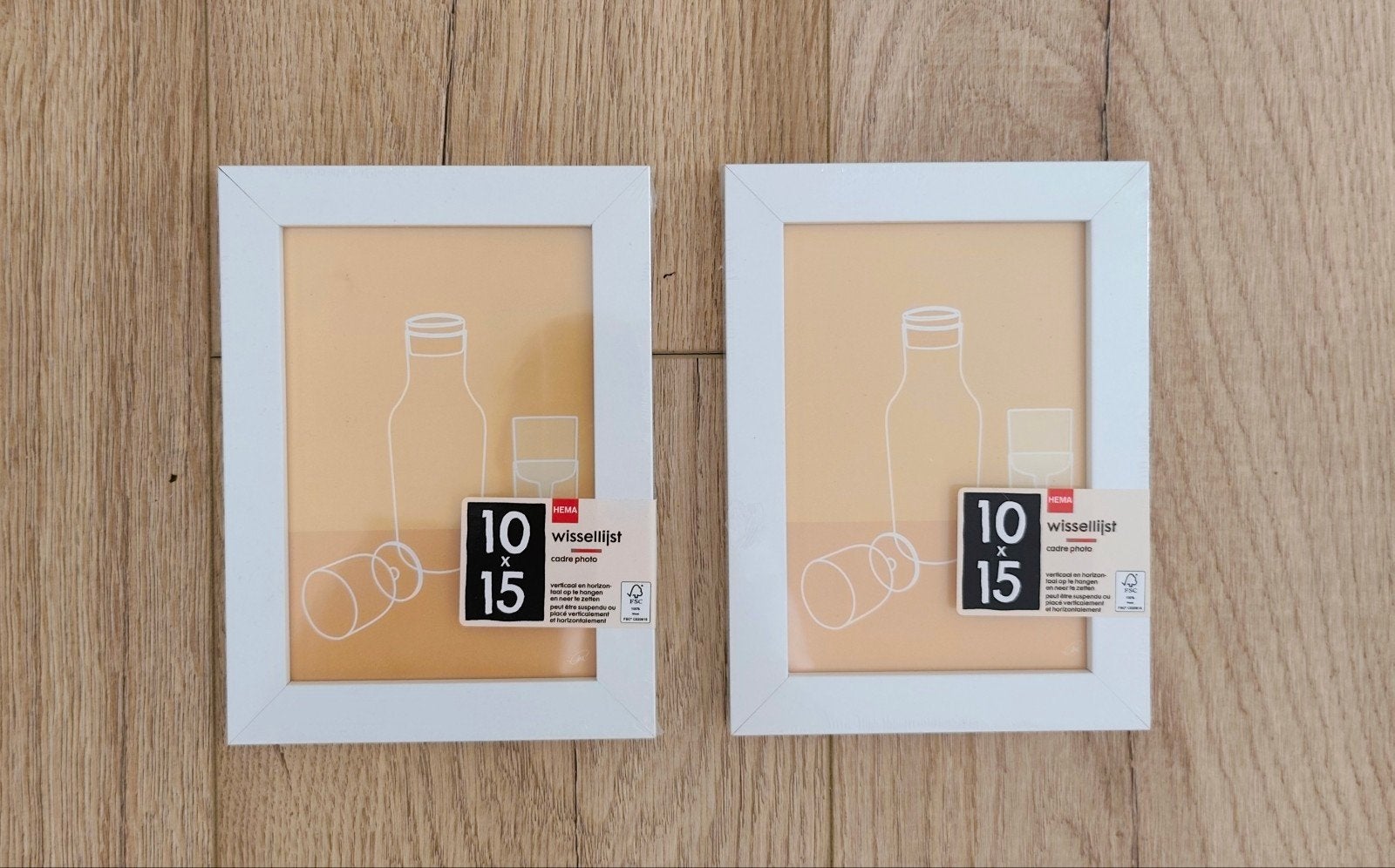 Nieuwe HEMA wissellijsten 10x15 cm (set van 2), Verzenden, Nieuw, Minder dan 50 cm, Minder dan 50 cm