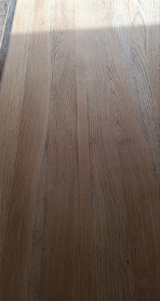 Mooi rustiek massief eiken tafelblad, Ophalen of Verzenden, Rechthoekig, 150 tot 200 cm, 50 tot 100 cm