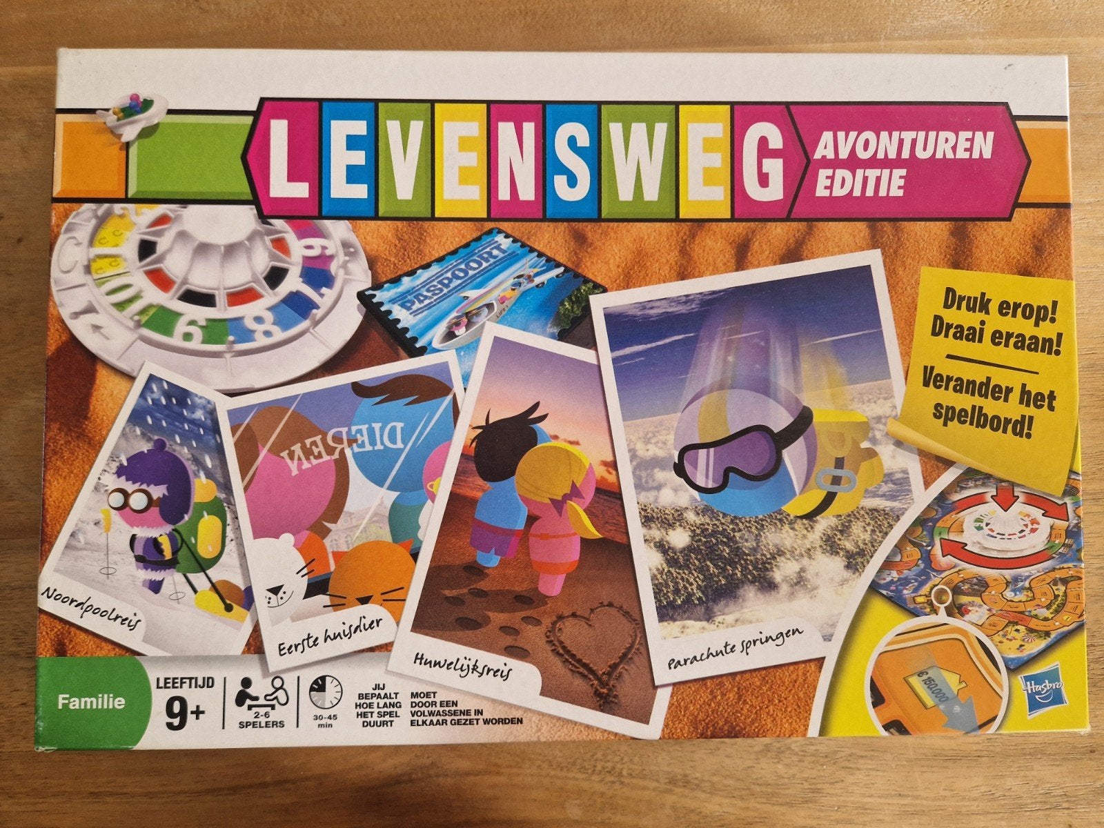 Levensweg Avonturen Editie Bordspel - Compleet, Een of twee spelers, Ophalen of Verzenden, Zo goed als nieuw, MB Spellen