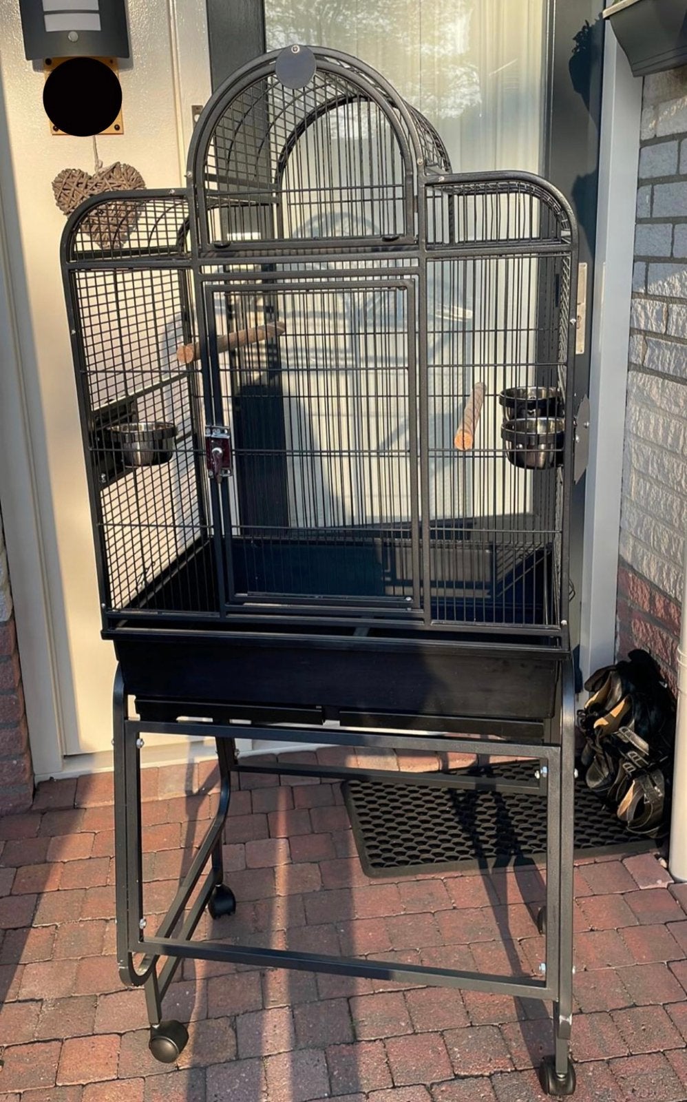Montana san remo vogelkooi, Dieren en Toebehoren, Vogels | Hokken en Kooien, Ophalen, Zo goed als nieuw, Metaal, Vogelkooi