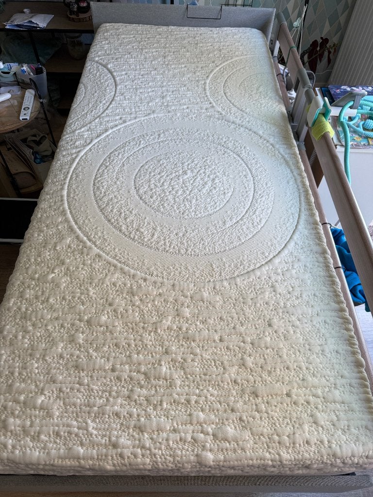 Matras (Velda pocketveren/gel) 90cmx 200cm, Ophalen, Gebruikt, 90 cm, Eenpersoons