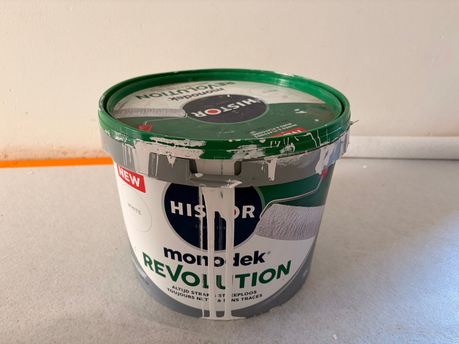 Histor Monodek Revolution Muurverf Wit 10L, Ophalen, Gebruikt, Overige typen
