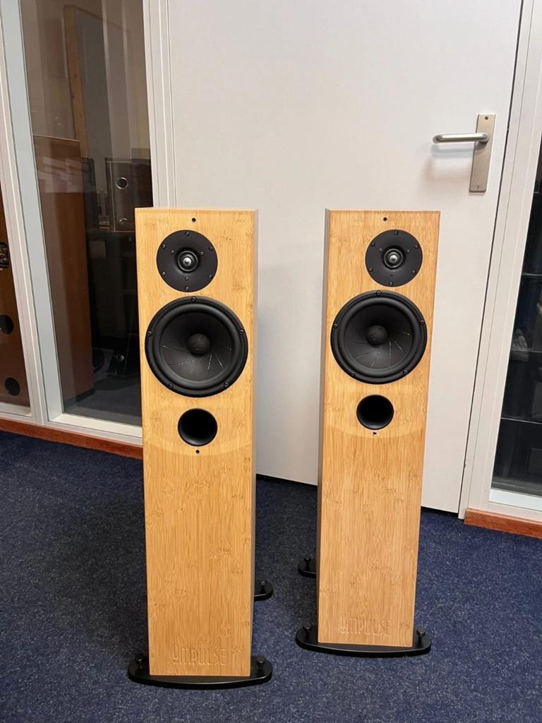 Impulse Big Black Magic Bamboo luidsprekers - Handgemaakt, Audio, Tv en Foto, Luidsprekers, Overige merken, Gebruikt, ., Ophalen of Verzenden