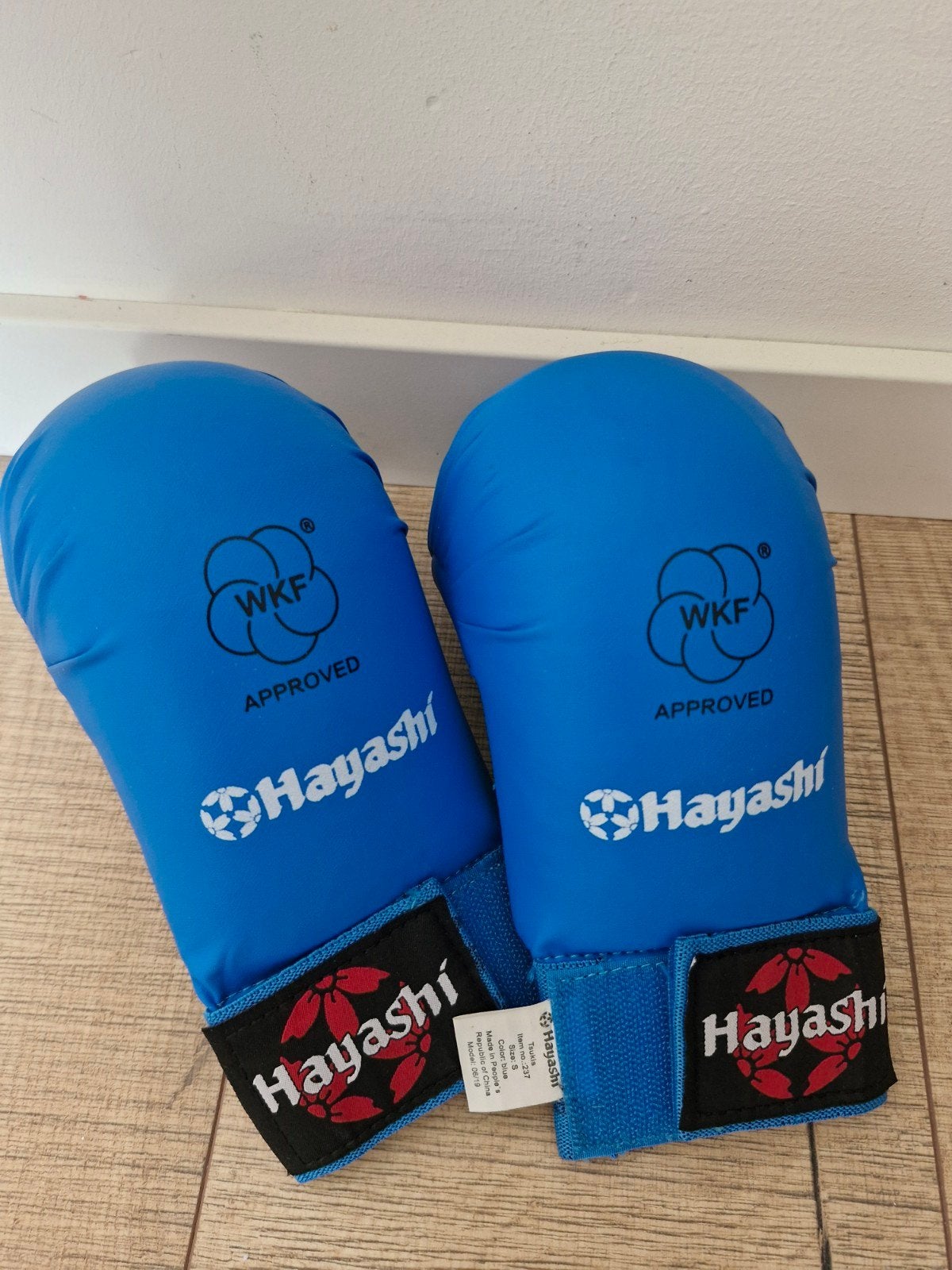 Hayashi WKF Karate Handschoenen - Blauw, Ophalen of Verzenden