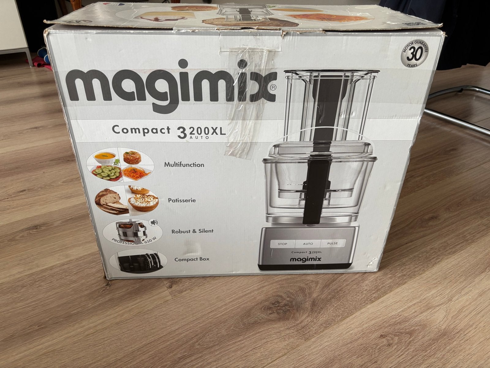 Magimix Compact 3200XL foodprocessor - Nieuw in doos, Ophalen, Nieuw, 3 snelheden of meer, 2 tot 3 liter