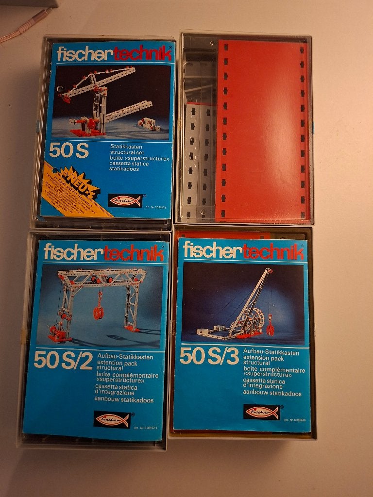 Fischer Technik set met basis statikadozen, Ophalen of Verzenden