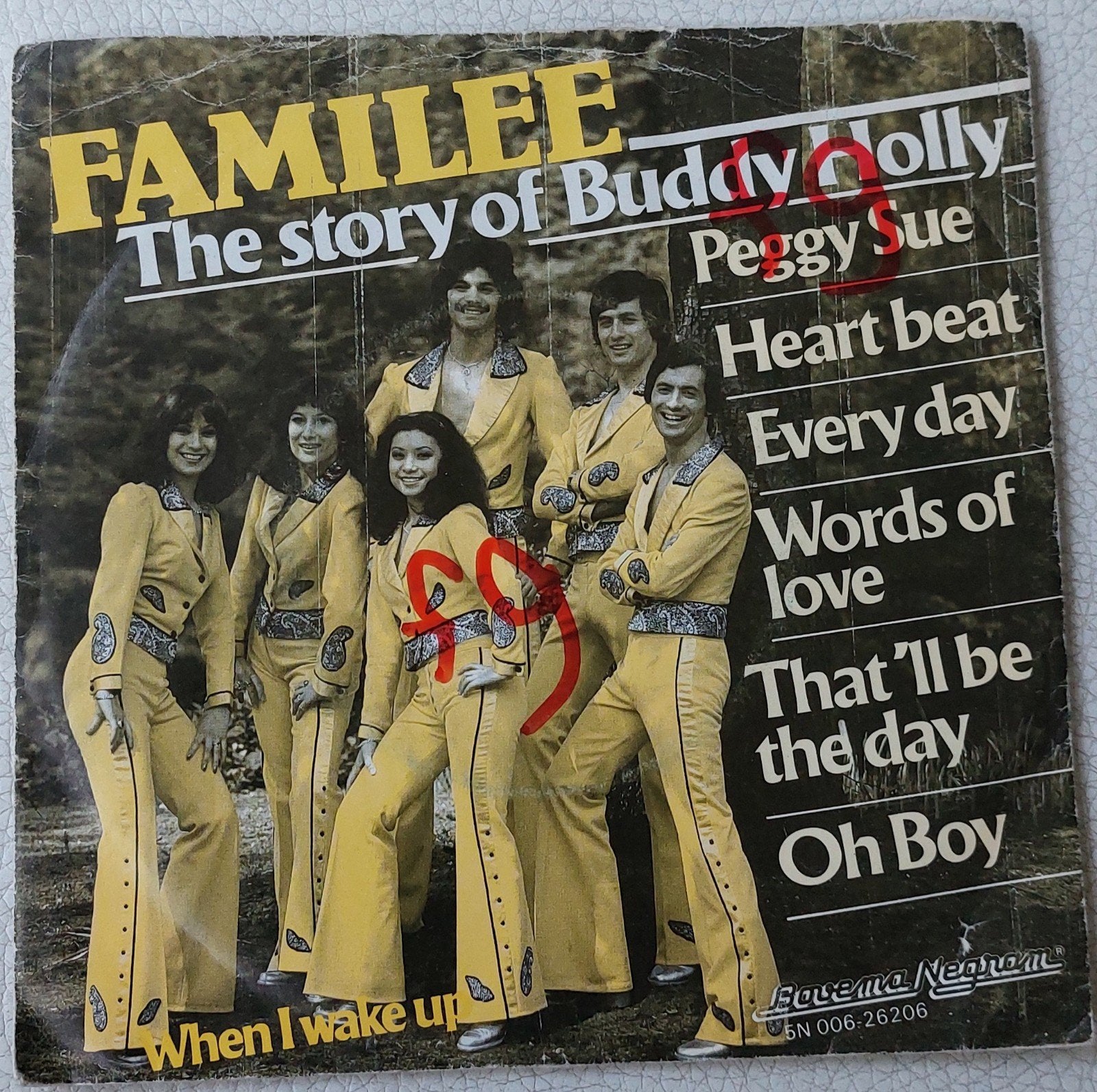 Familee - The Story of Buddy Holly 7"single, Gebruikt, 7 inch, Ophalen of Verzenden, Pop