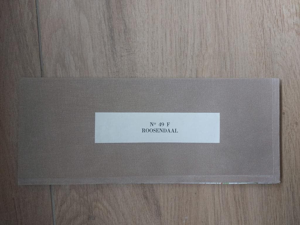 49F Roosendaal St. Willebrord Nispen Hoeven Stafkaart 1968, Topografische Dienst Nederland, Ophalen of Verzenden, 1800 tot 2000
