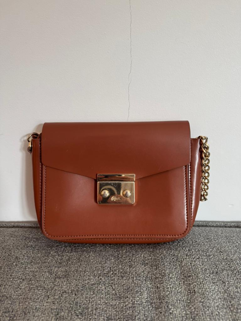 Lacoste, Ophalen of Verzenden, Bruin, Handtas