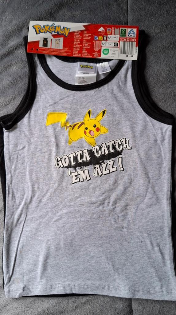 2 Pokemon hemdjes maat 110-116, Ophalen of Verzenden, Nacht- of Onderkleding