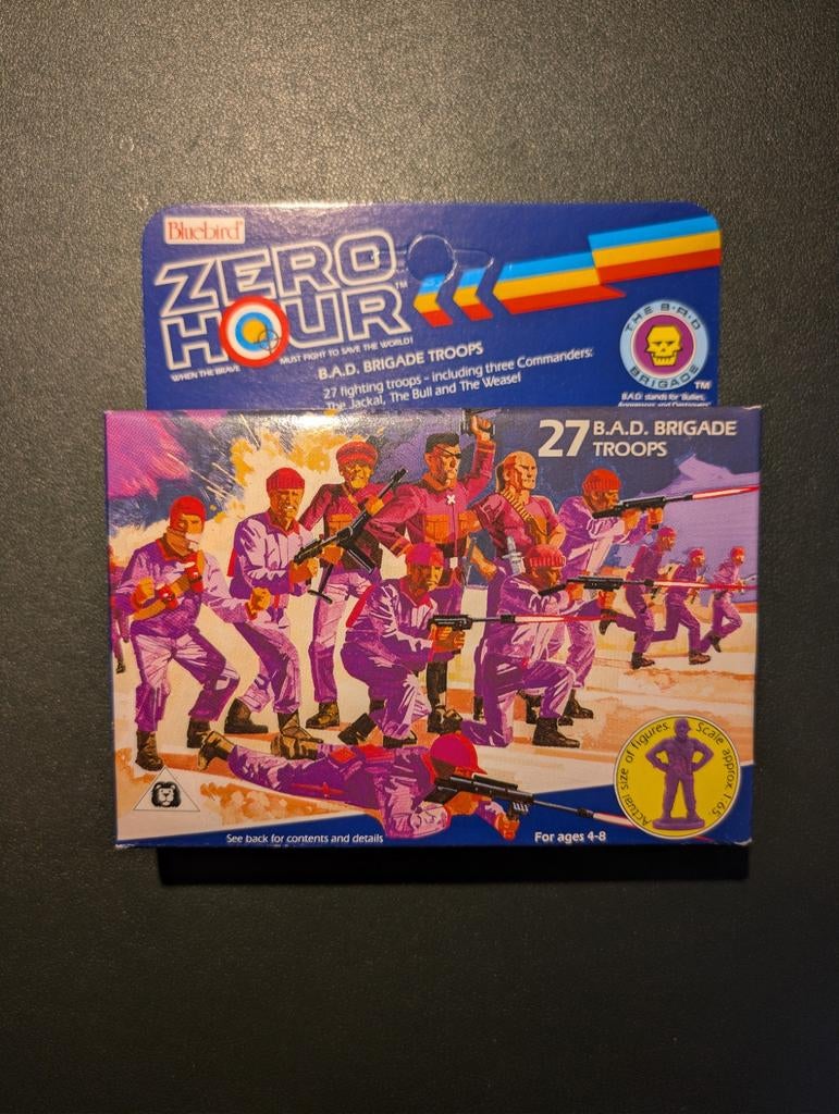 Bluebird Zero Hour B.A.D. Brigade Troops 1989 Vintage Toy, Ophalen of Verzenden