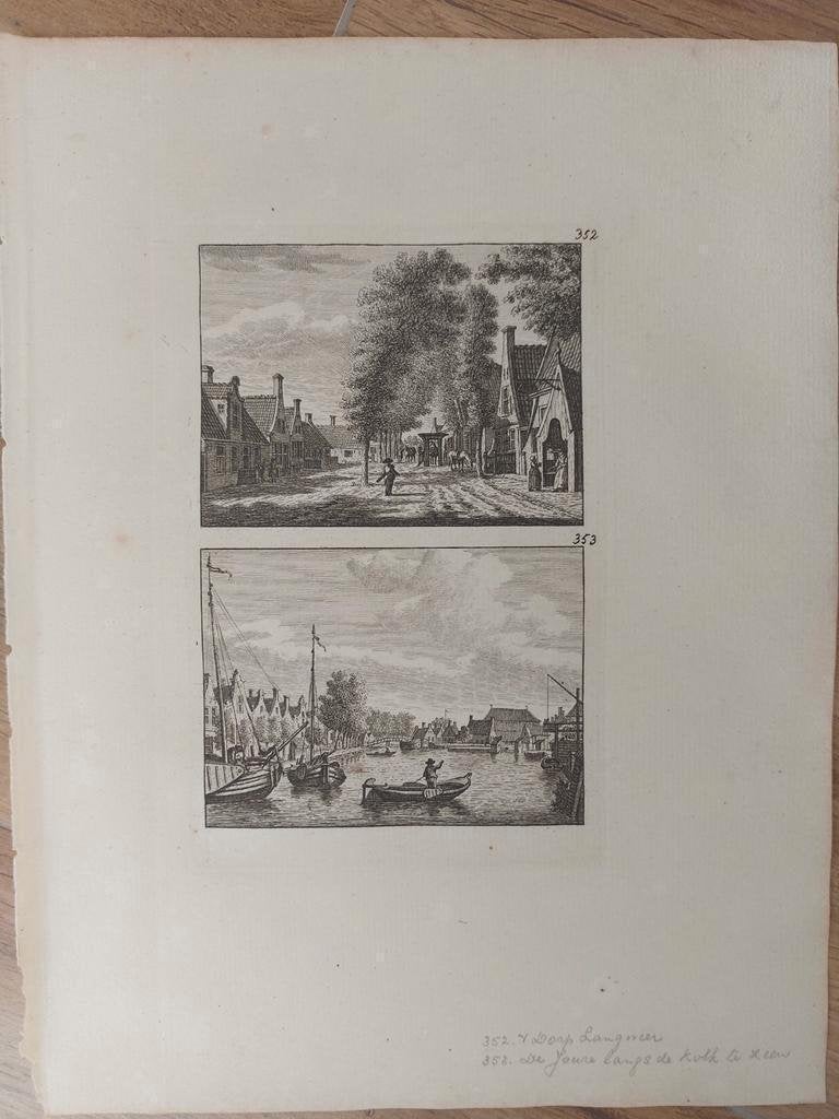 352-353 Langweer & De Joure langs de Kolk Friesland, Ophalen of Verzenden