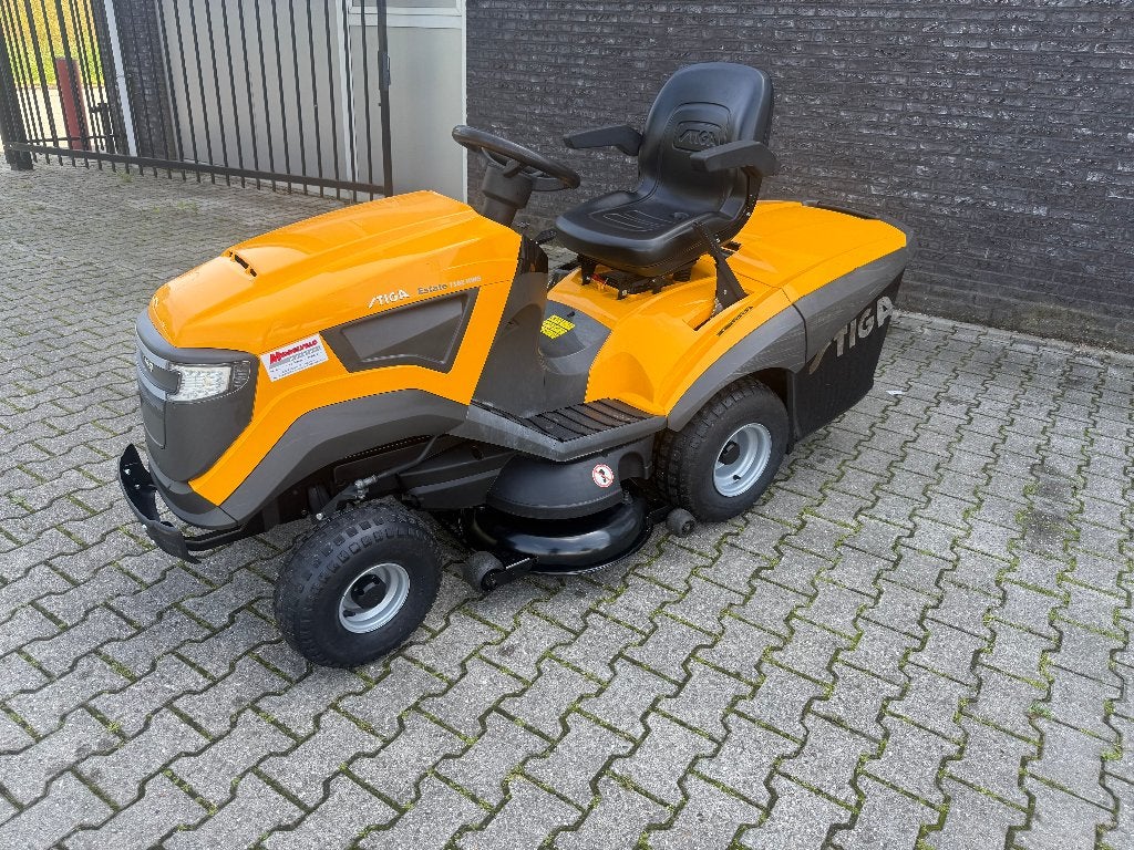 Stiga Estate 7102HWS zitmaaier met nieuw maaidek en garantie, Ophalen, Gebruikt, Opvangbak, 7903 AD