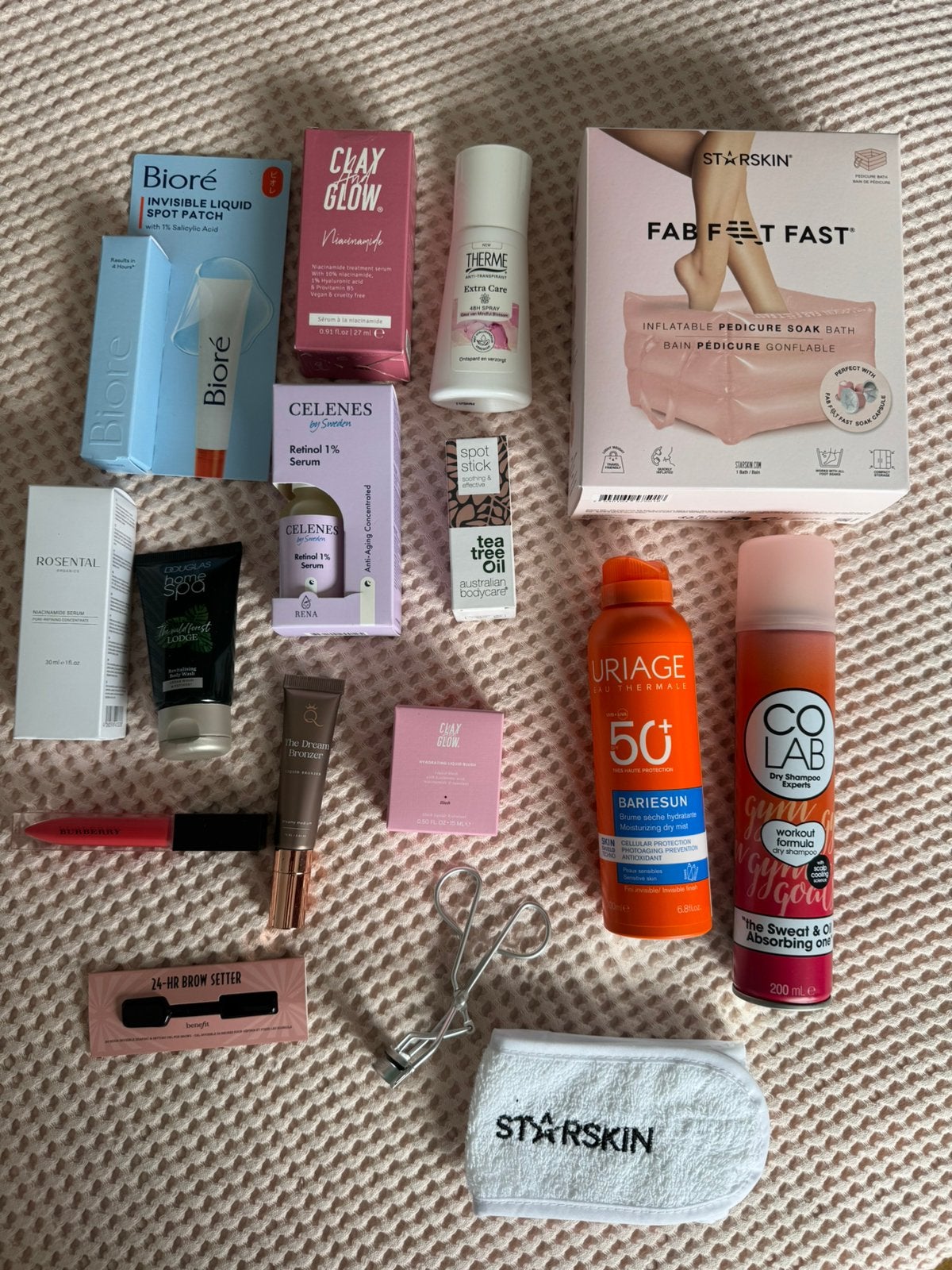 Cosmetica beauty pakket starskin clay & glow burberry e.d, Overige kleuren, Nieuw, Ophalen of Verzenden, Handen en Nagels