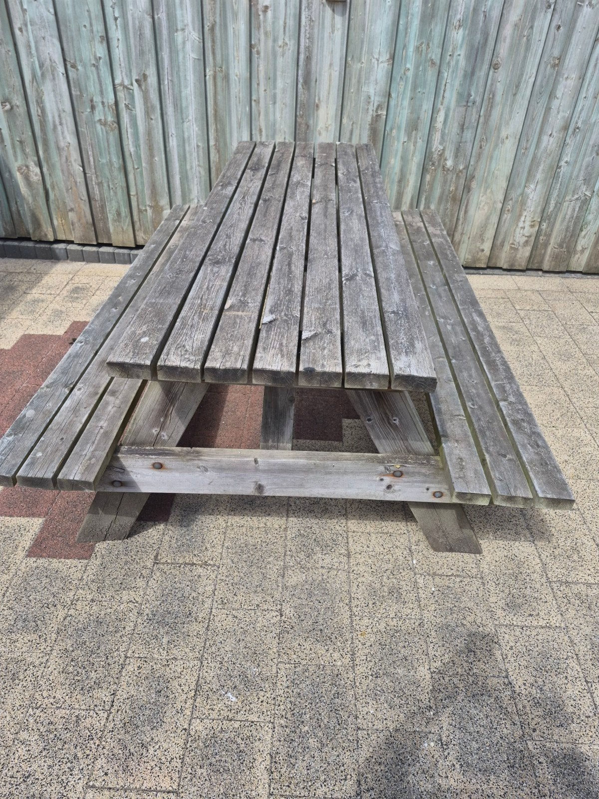 picknick tafel, Ophalen, Gebruikt, Rechthoekig, Hout