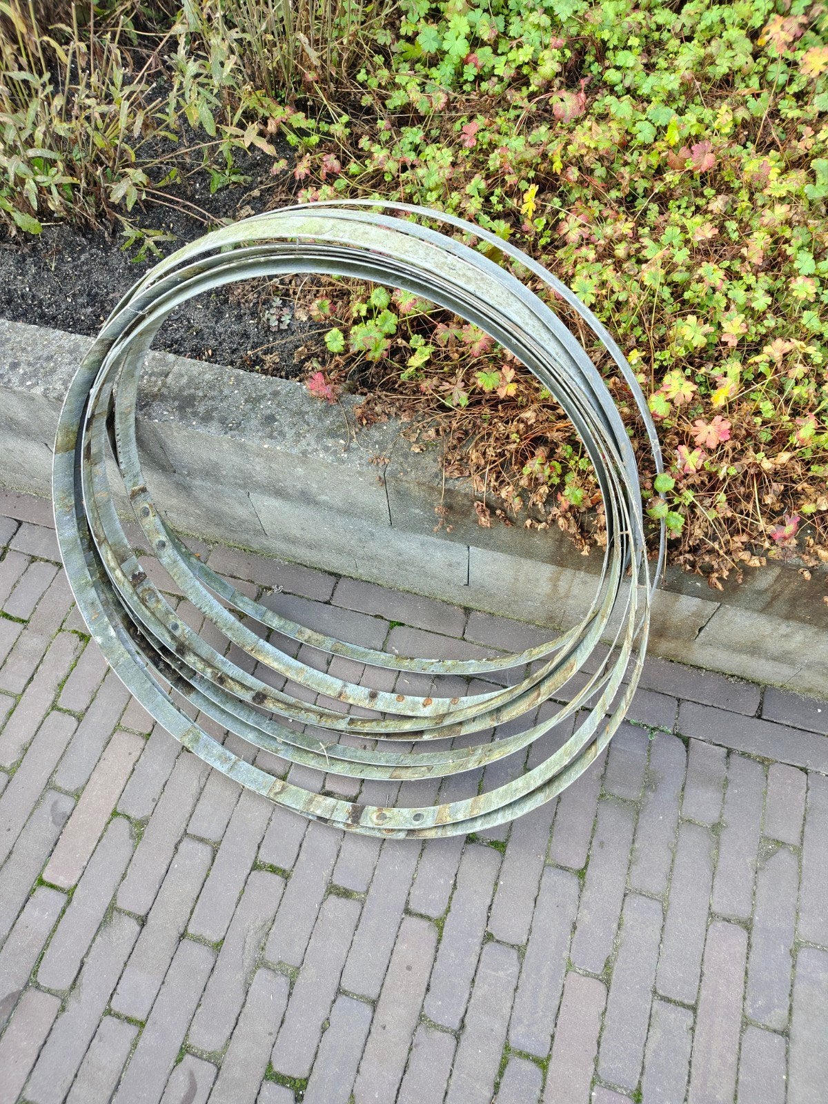 Metalen ringen voor diverse doeleinden / wijnvat - regenton, Ophalen, Gebruikt