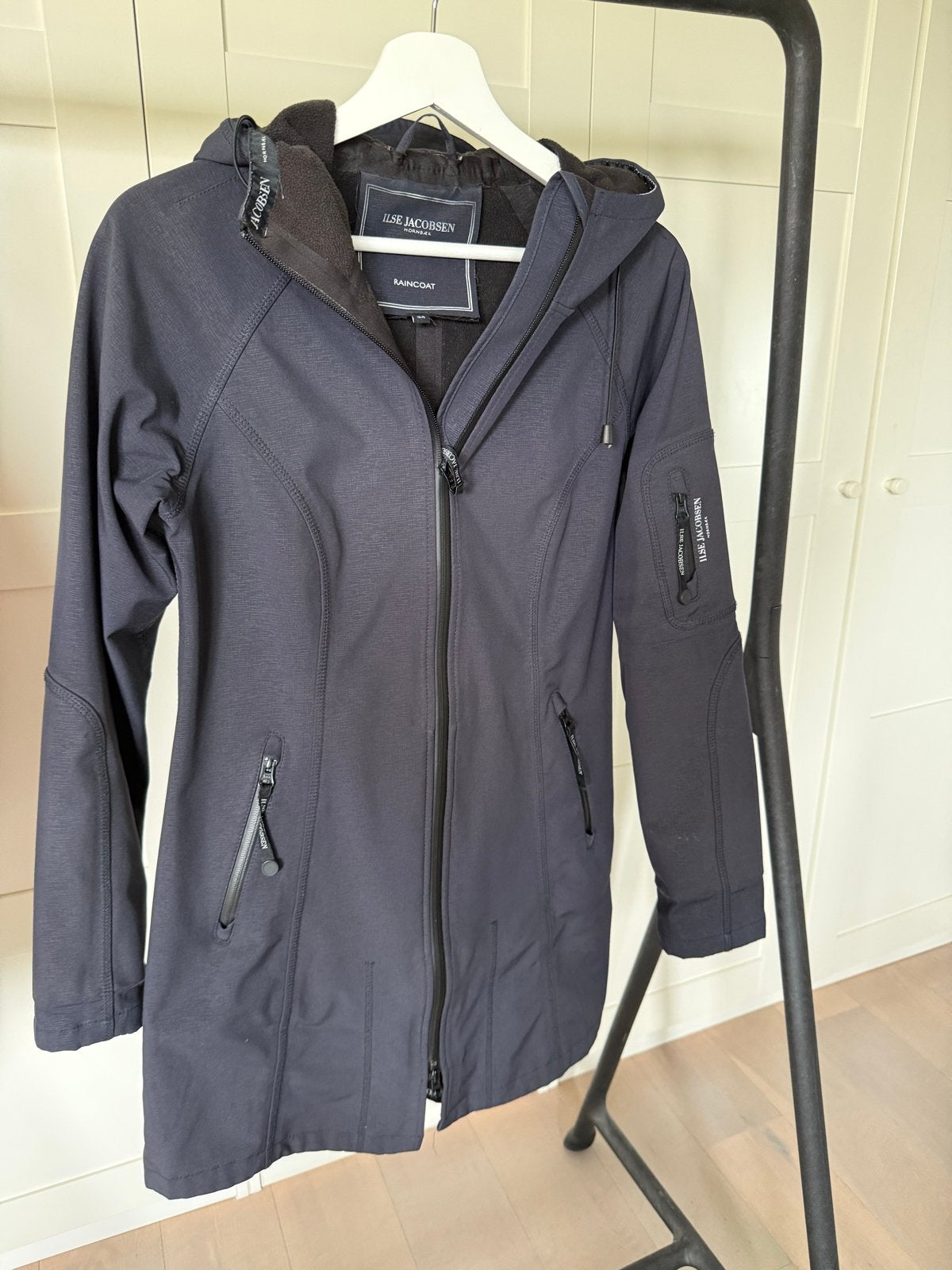 Ilse Jacobsen Regenjas - Maat XS - Blauw, Ophalen of Verzenden, Zo goed als nieuw, Maat 34 (XS) of kleiner, Blauw