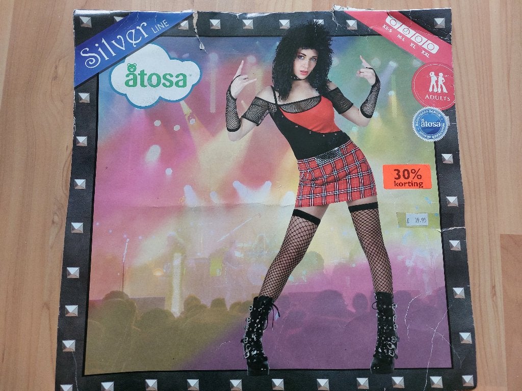 Atosa - Punk Lady - Maat M-L, Maat 38/40 (M), Carnaval, Ophalen of Verzenden, Zo goed als nieuw