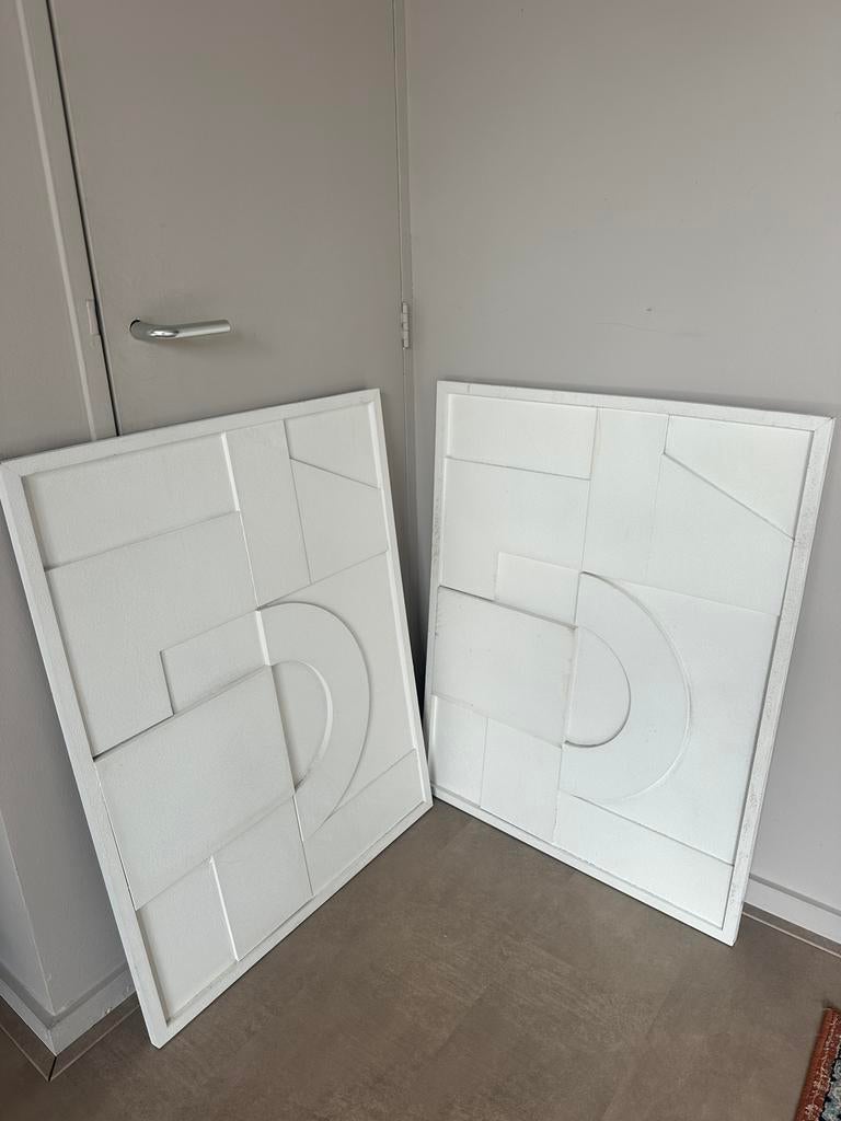 Wanddecoratie karwei 2x 70x90, Ophalen, Gebruikt