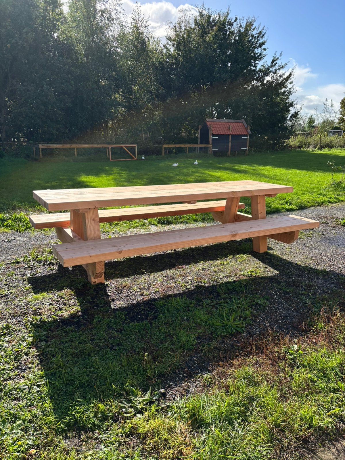 Douglas picknick tafel - maatwerk, Ophalen, Nieuw, Rechthoekig, Hout