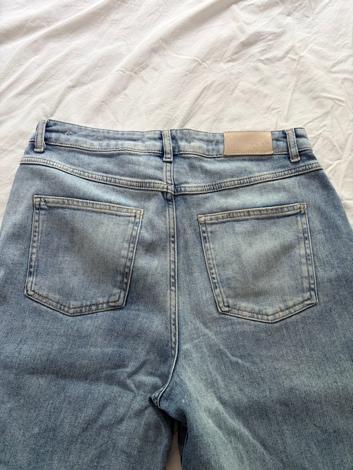 Yaya spijkerbroek ballon model maat 40, Kleding | Dames, Ophalen of Verzenden, Blauw, W30 - W32 (confectie 38/40)