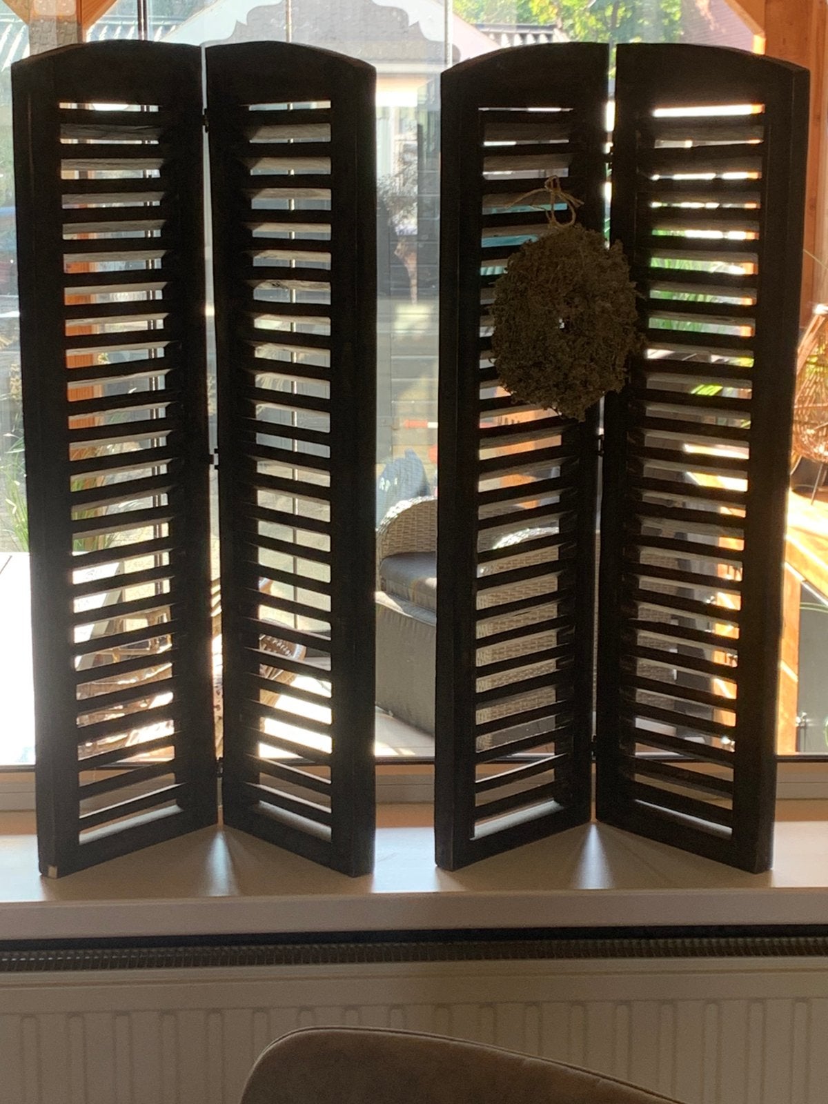 Decoratieve houten shutters - set van 4, Ophalen, Gebruikt