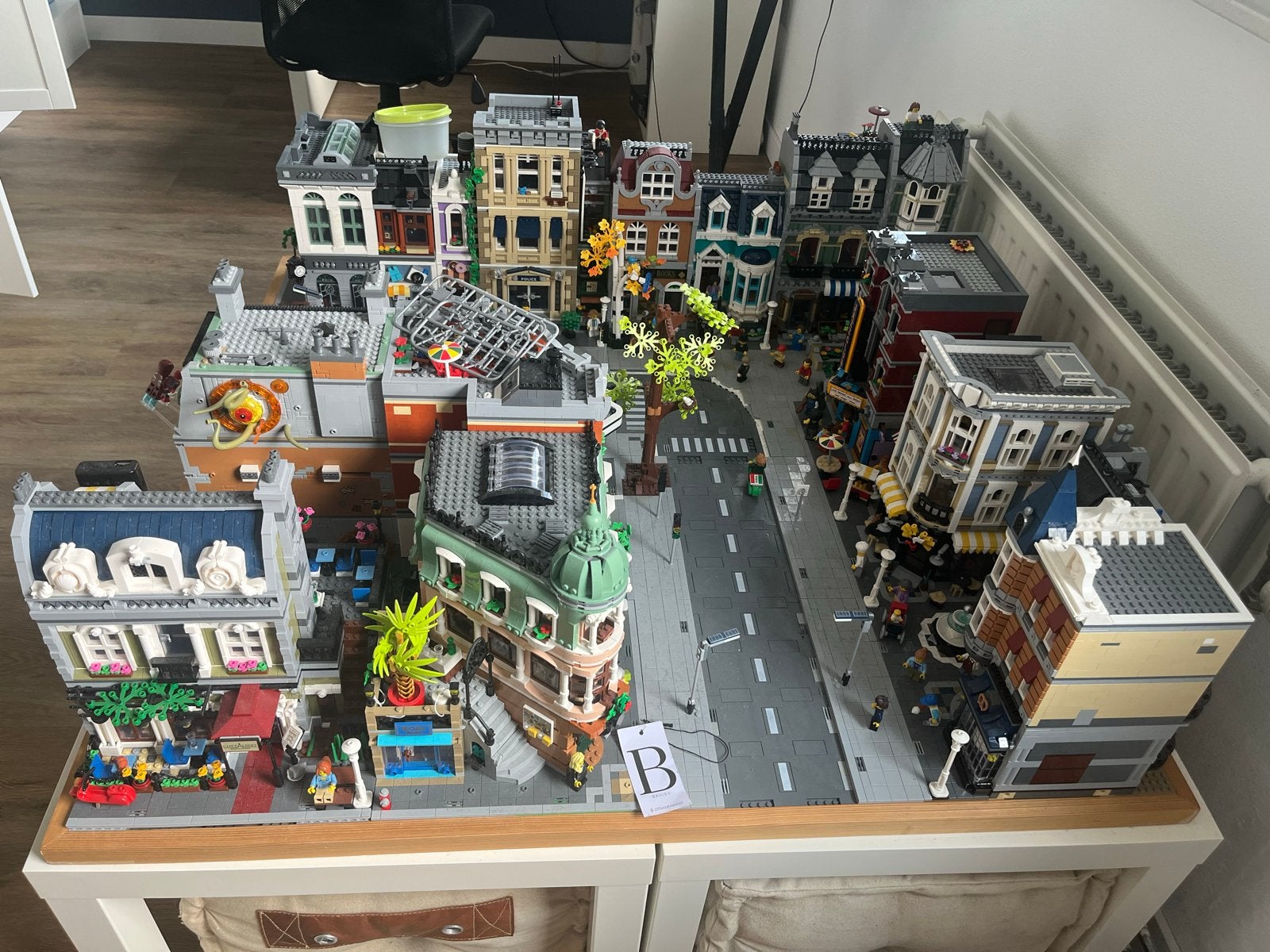 Grote LEGO Stad met Modulaire Gebouwen en Eigen Creaties, Ophalen, Nieuw, Overige merken