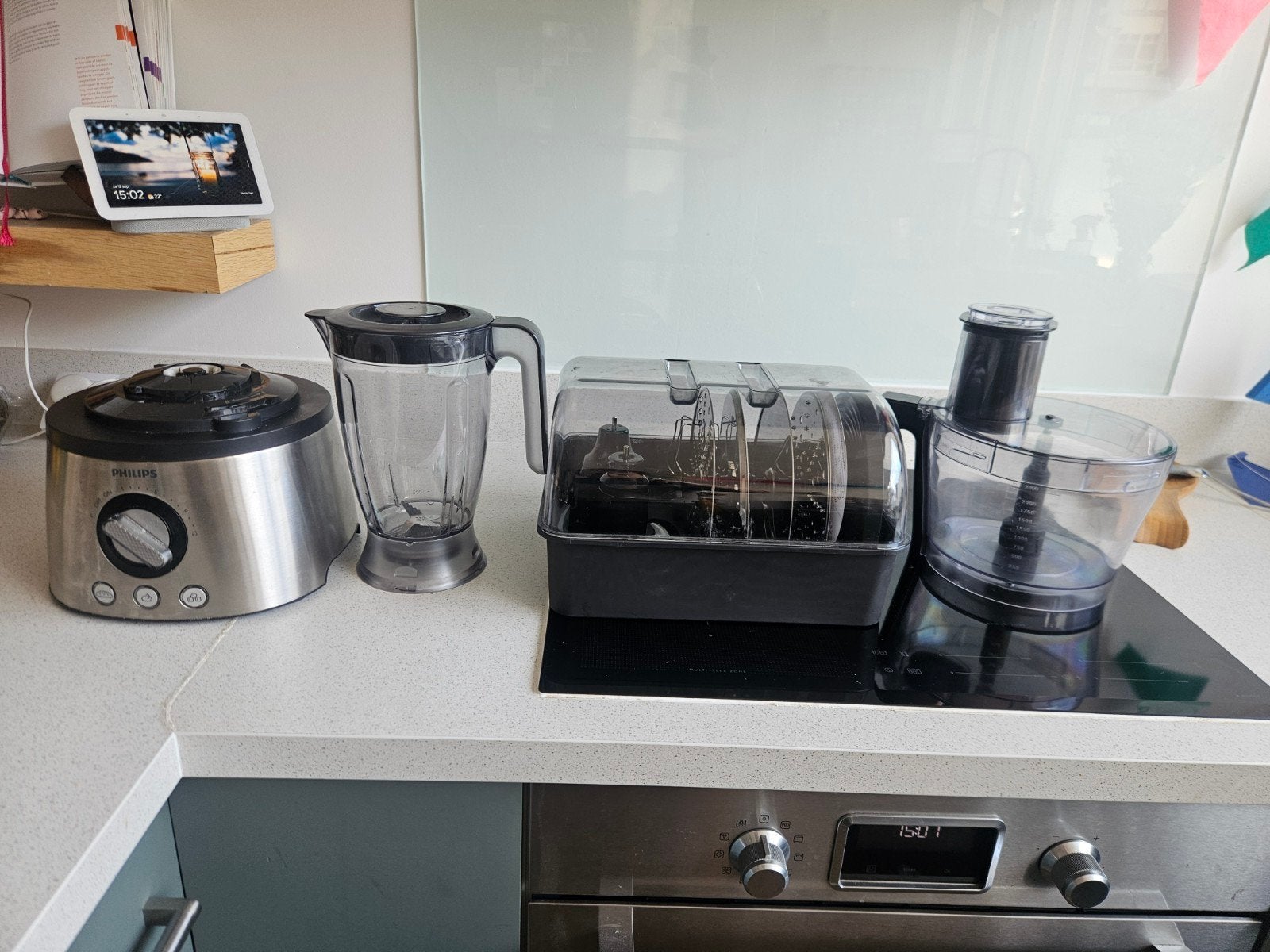 Philips HR7778 Foodprocessor / keukenmachine, Witgoed en Apparatuur, Ophalen, Gebruikt, 3 snelheden of meer, 2 tot 3 liter