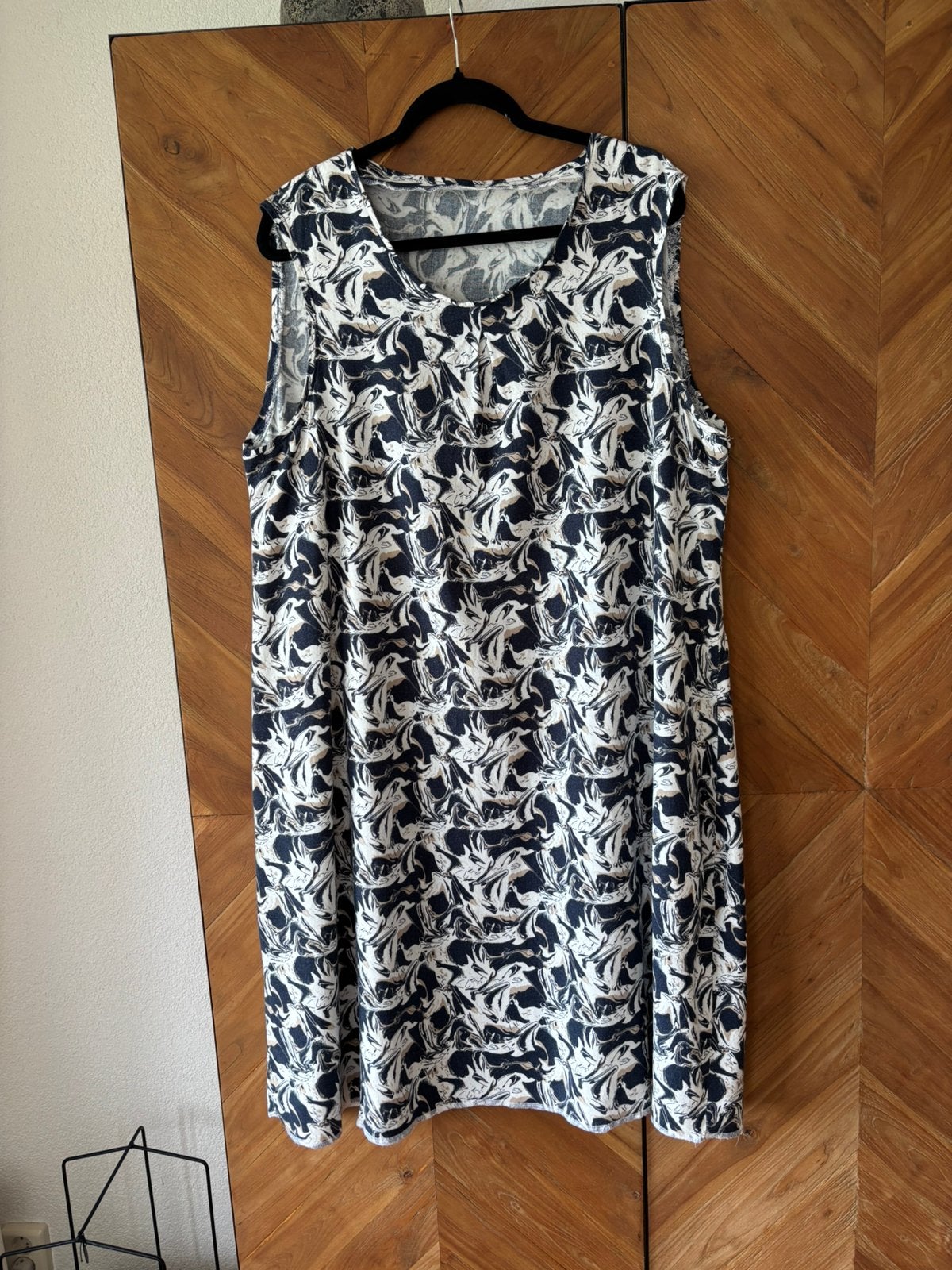 Mooie half linnen zomerjurk. Maat 48/50, Kleding | Dames, Grote Maten, Onbekend, Ophalen of Verzenden, Zo goed als nieuw, Jurk