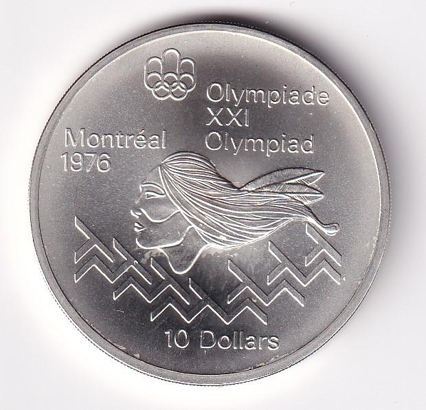 Canada 10 Dollar 1975  Prachtig  Horden, Postzegels en Munten, Munten | Amerika, Verzenden, Noord-Amerika, Losse munt, Zilver