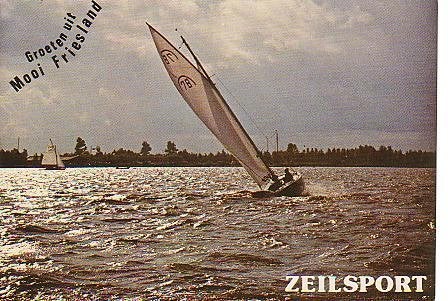 Ansichtkaart 	Friesland	Zeilsport, Verzenden, 1980 tot heden, Gelopen, Friesland