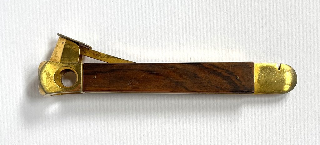 CIGAR CUTTER DONATUS SOLINGEN GERMANY GOLDTONE BEAUTIFUL, Ophalen of Verzenden, Zo goed als nieuw, Overige typen