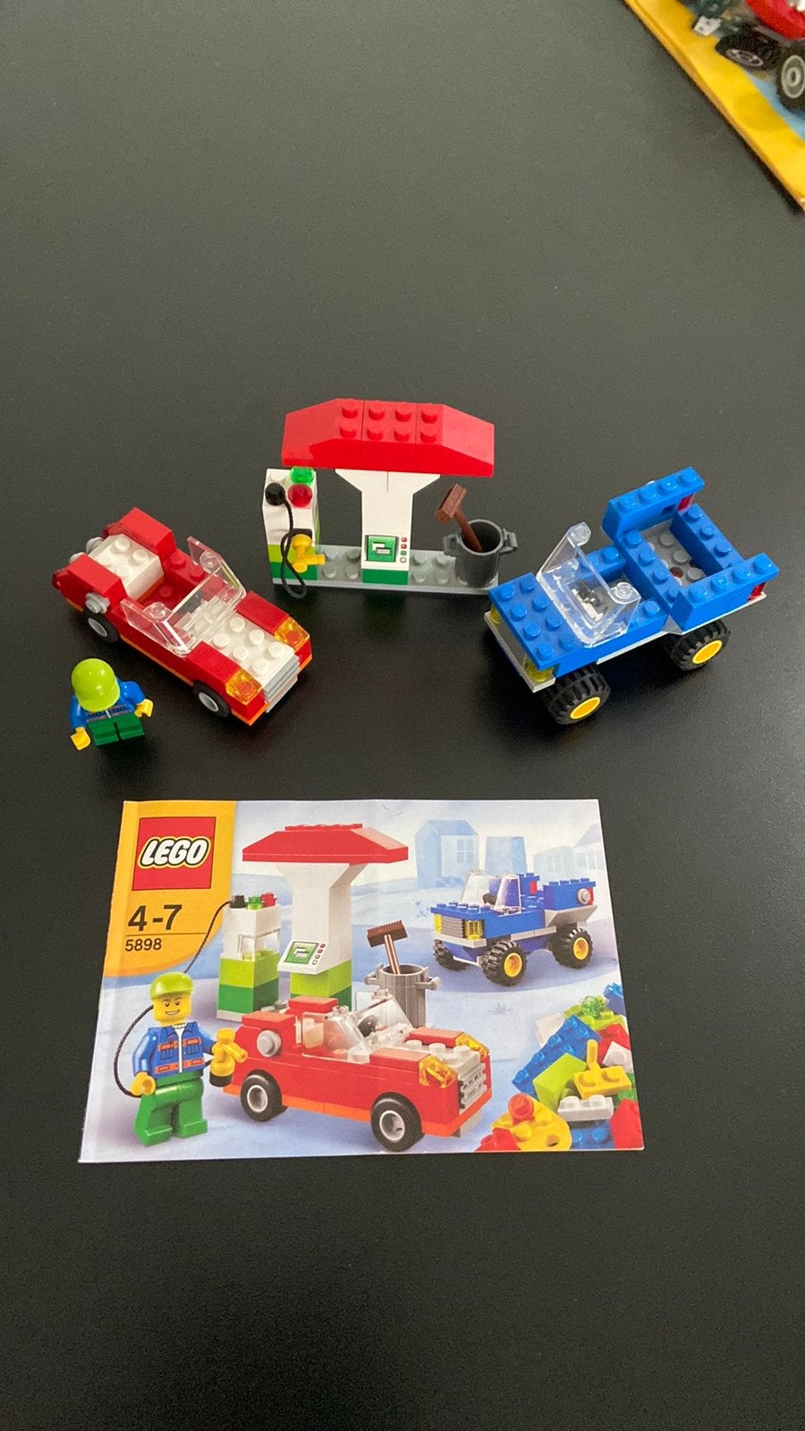 LEGO 5898 Auto's en Tankstation - Creator Set, Ophalen of Verzenden, Gebruikt