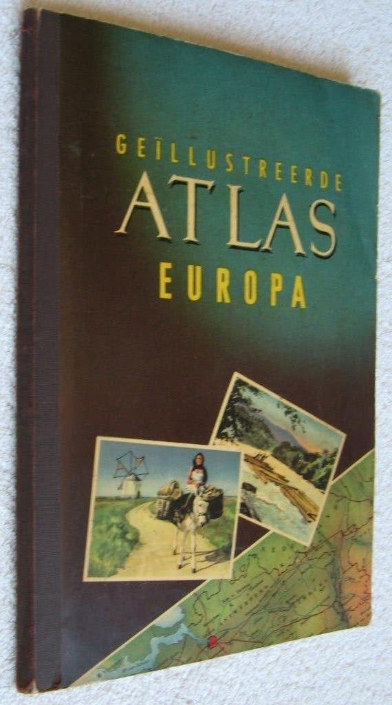 van Planta Margarine (1954) Geïllustreerde ATLAS Europa, Boeken, Gelezen, Overige typen, Ophalen of Verzenden, 1800 tot 2000