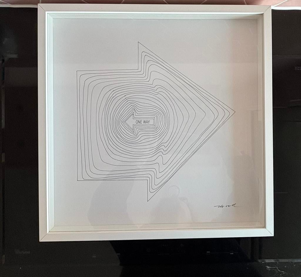 Ikea ONSKEDROM-  'One Way' litho, Olle Eksell, 2015, Ophalen of Verzenden