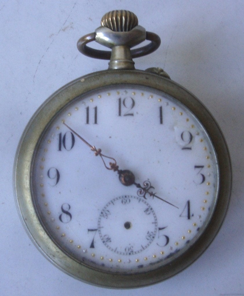 Zakhorloge 2 Deposé Argentan 32, Ophalen of Verzenden, Gebruikt, Zakhorloge, Overige merken