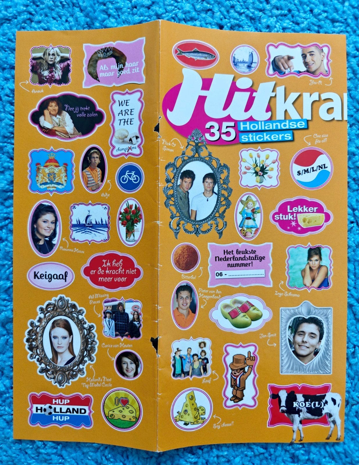 Hitkrant stickers nr.4, Verzamelen, Ophalen of Verzenden, Nieuw, Film, Tv of Omroep