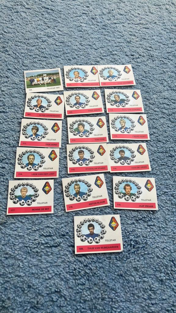 Telstar panini montyballenserie 1970-1971, Verzamelen, Sportartikelen en Voetbal, Ophalen of Verzenden, Gebruikt, Buitenlandse clubs