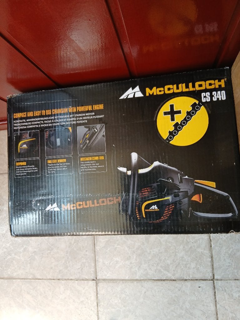 Benzine kettingzaag McCulloch CS340 14"/35cm, Kettingzaag, Nieuw, 30 tot 70 mm, 1200 watt of meer