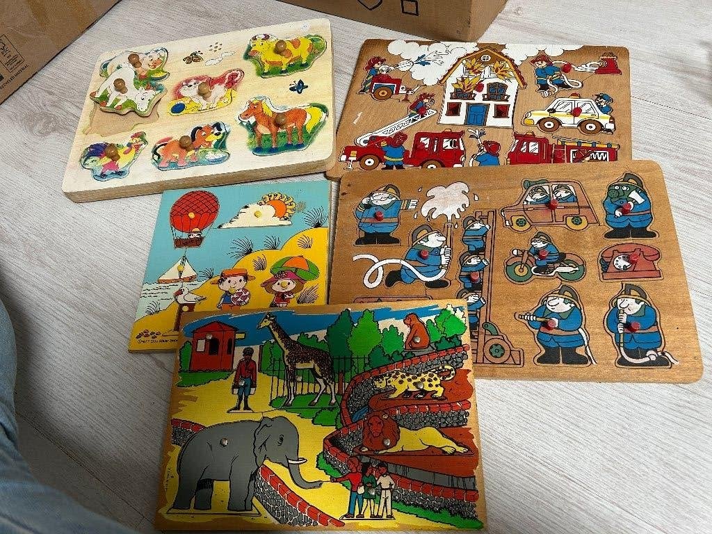 houten legpuzzels, Kinderen en Baby's, Speelgoed | Houten speelgoed, Ophalen of Verzenden, Gebruikt, Overige typen